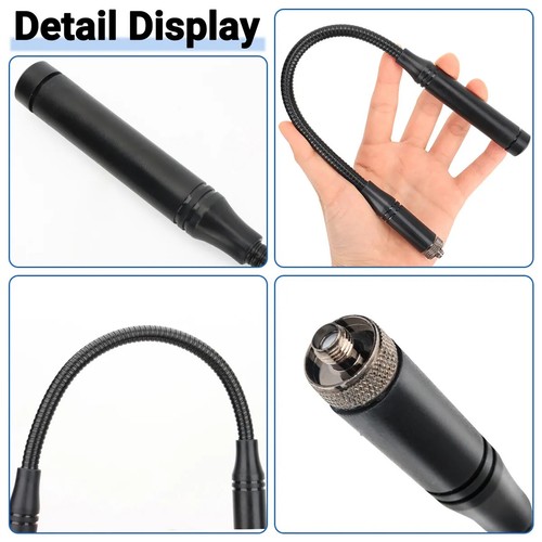 New 33CM VHF UHF Two Way SMA-Female Gooseneck Tactical Antenna For BaoFeng Radio - Zdjęcie 9 z 14