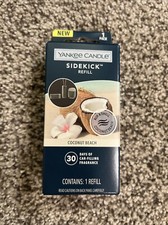 Yankee Candle COCONUT BEACH  Sidekick Refill Lot Of 3 NEW for Sidekick Diffuser