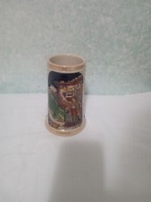 Brocca da birra grande Caraffa in ceramica tedesco vintage collezione Boccale