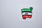 Made in Italy "flag" frame decals  23x24 mm