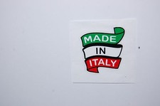 Made in Italy "flag" frame decals  23x24 mm