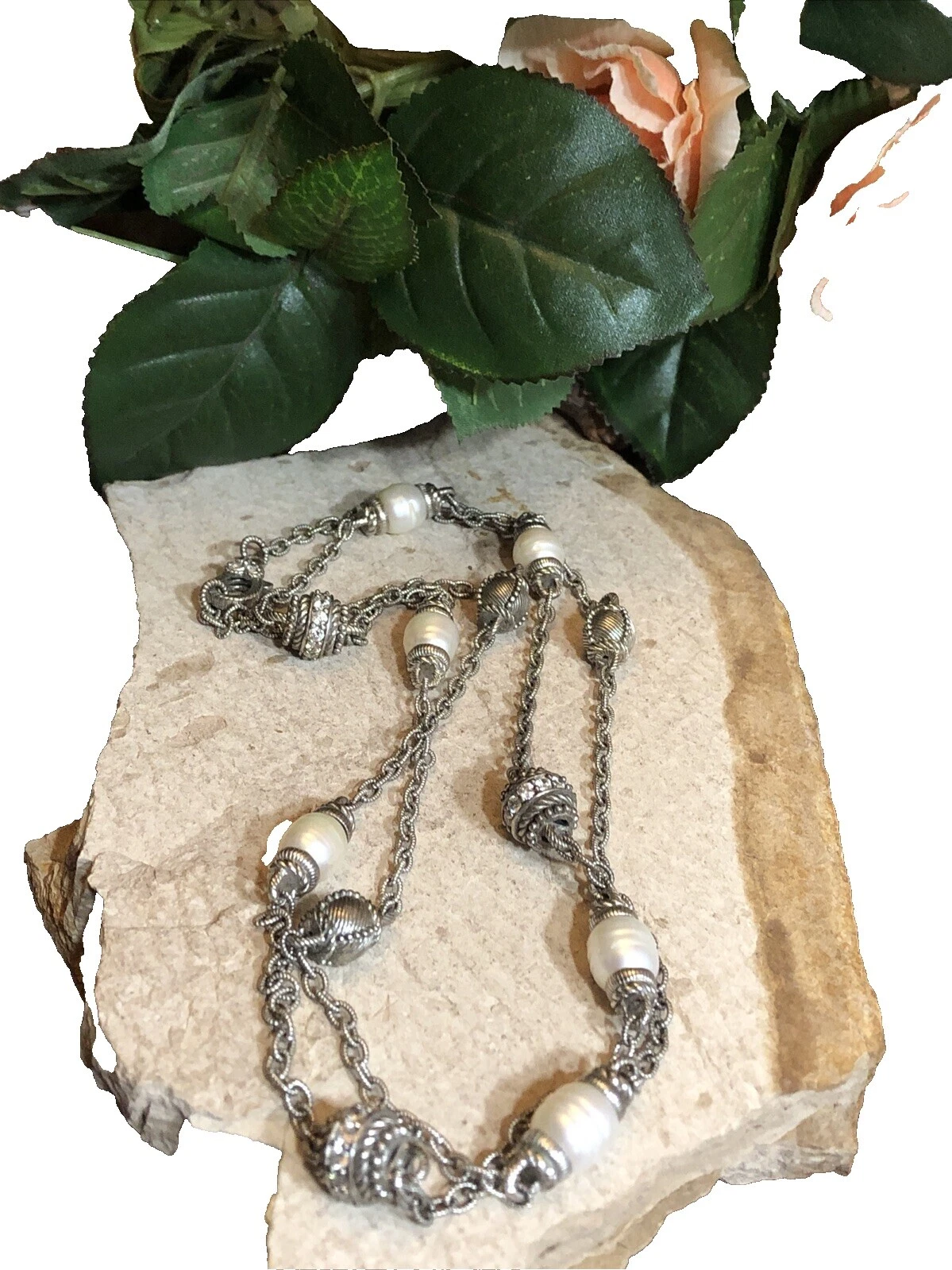 Corrente de Pérola Judith Ripka Fashion Colares e pingentes