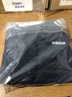 Adidas Women's Navy Blue with 3 White Stripes Track Jacket, XS