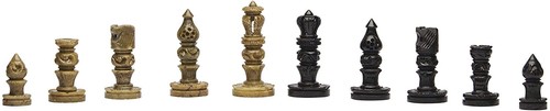 Marble Chess Set Handmade with Marble Chess Pieces, Unique Marble Chess Board - Picture 6 of 7