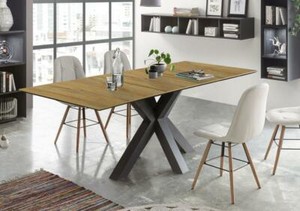 Ausziehtisch Esstisch ausziehbar 160-210 graphit grandson oak Esszimmer