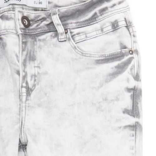 New Look Womens Grey Cotton Blend Skinny Jeans Size 8 - Picture 7 of 12