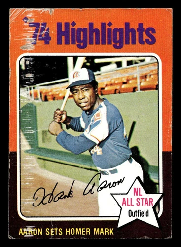 1975 Topps Mini #1 Hank Aaron HL Poor Braves HL