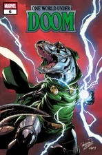 One World Under Doom #6 Of 9 Carlo Pagulayan Doomasaur Variant Cover 8/6 Marvel