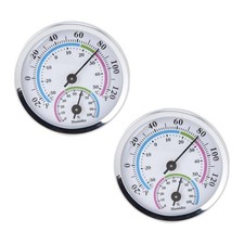 Dual Display Thermometer Hygrometer 2 Pack Indoor Room Humidity Gauge Meter