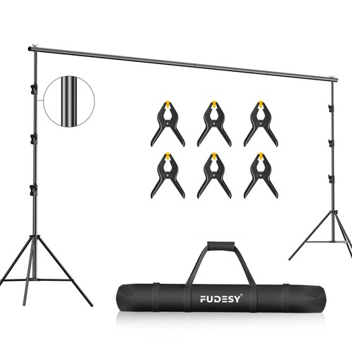 12ft x 10ft Heavy Duty Adjustable Photography Backdrop Stand for Photo Video ...