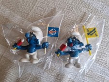 Two Promo Smurfs. Scholler Ice Lolly Smurf And Schurrenhof Schlumpf Hausen Smurf