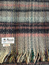 Vintage Macnab of Haddington Made Scotland Throw Blanket 100% Wool