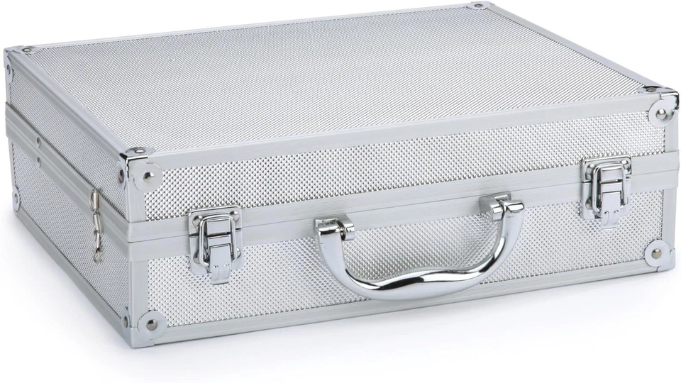 Устойчивый к царапинам алюминиевый чехол для машинки для стрижки с пенопластовым салоном - идеально подходит для грумеров - Изображение 3 из 4