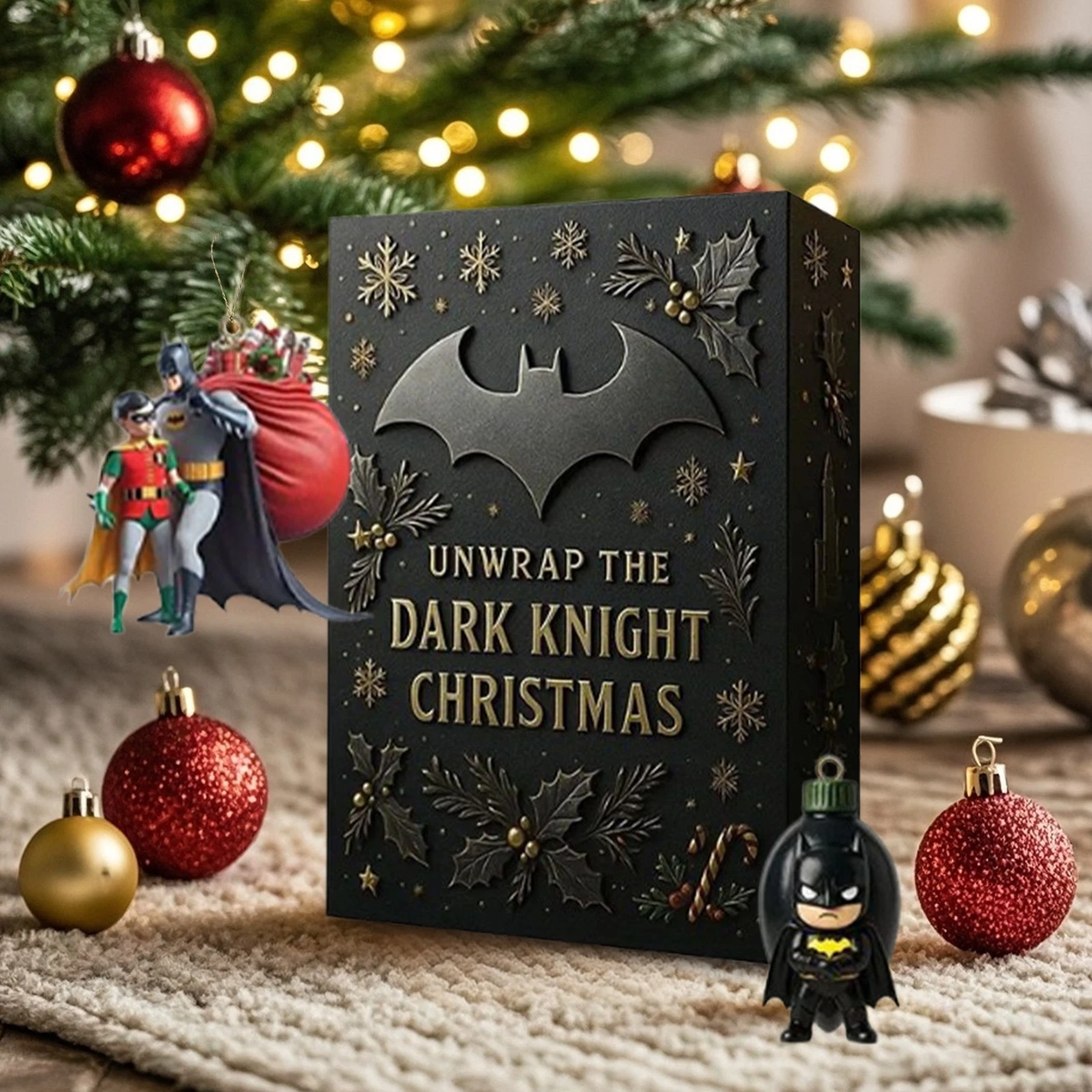 Batman 2025 Advent Calendar 2D Acrylic Pendant Holiday Calendar Blind Box Gift