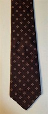 Vintage Strathmore Brown Patterned Silk Men's Necktie