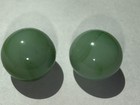 Lot of 2 Vintage Green Swirl Glass Toy Marbles — photo 6