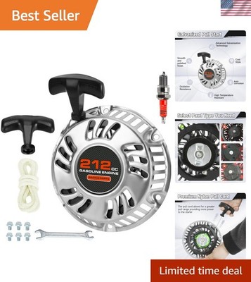 Durable Mini Bike Pull Start Assembly for Predator 212cc & 196cc Engines