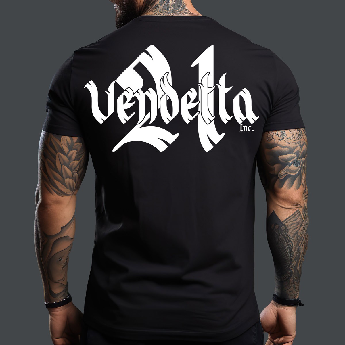 Camisa de hombre Vendetta Inc. manga corta cuello en O corta Pray Skull negra VD-1288