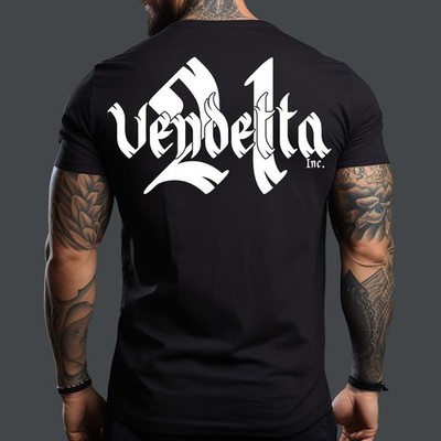 Vendetta Inc..Männer  Shirt kurzarm O-Neck kurz  Pray Skull schwarz VD-1288 