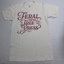NPR National Public Radio Feral For The Free Press T-Shirt Unisex Small
