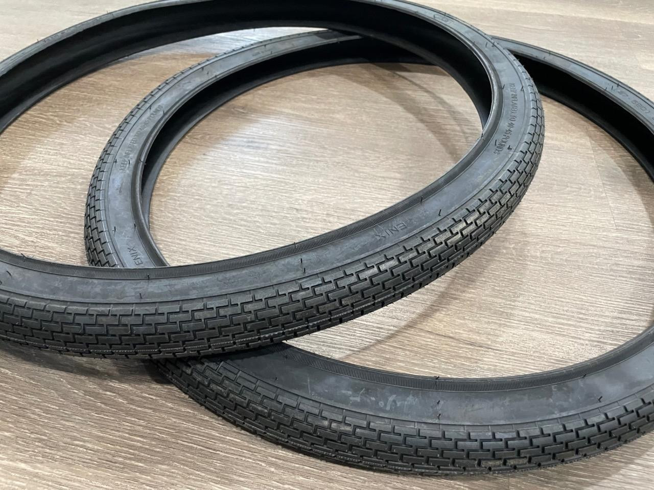 Pair of 24X1-3/4 SCHWINN S7 Black Bicycle Cruiser Tires 24" 