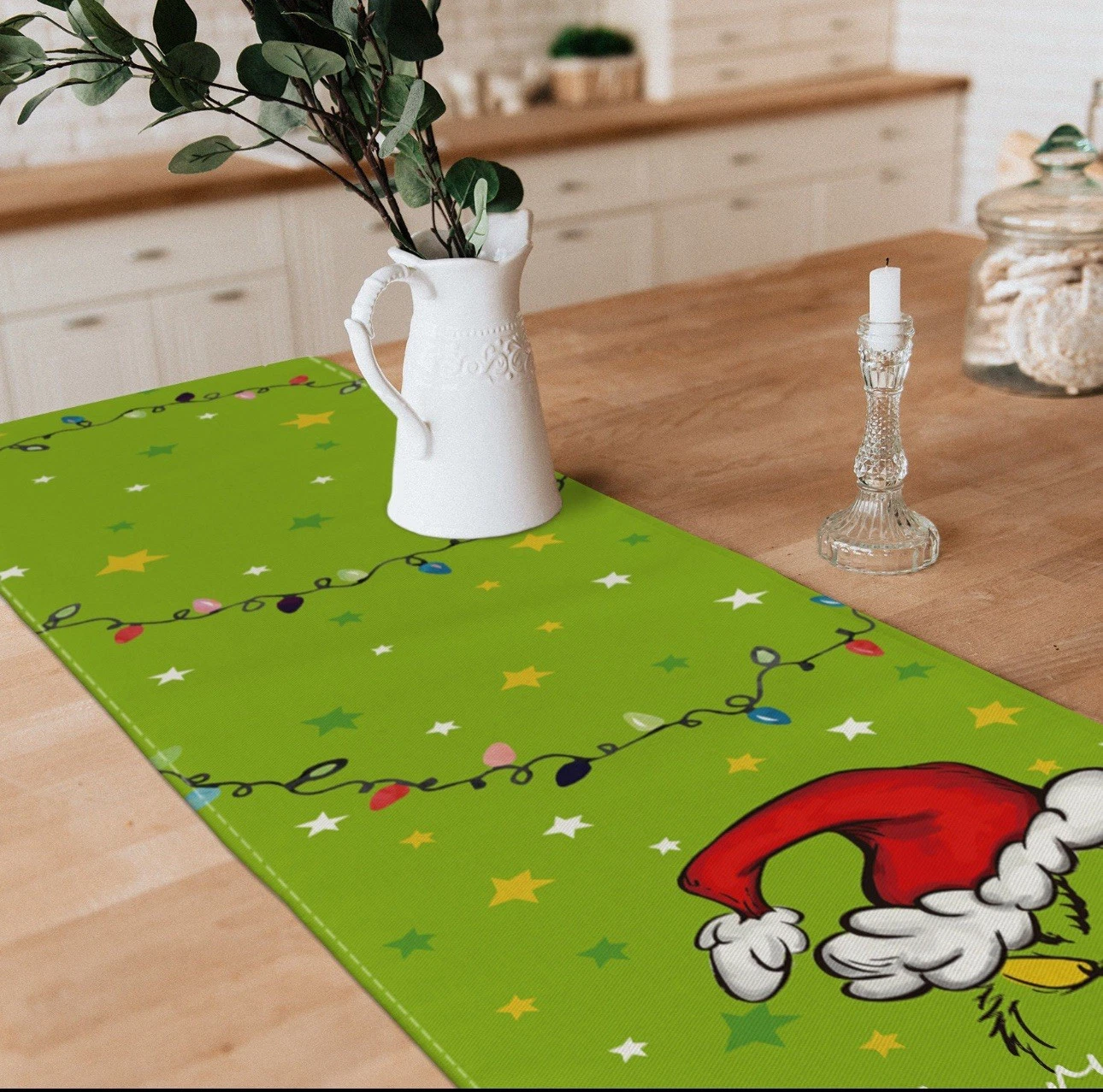 Funny Character Christmas and Winter Table Runner