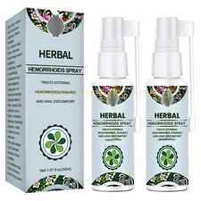 2PCS Natural Herbal Hemorrhoids Spray Fast Relief Of And Anal Fissures 30ML