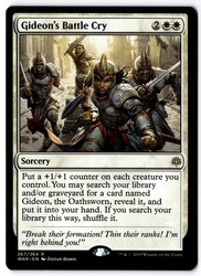 Gideon's Battle Cry - War of the Spark - #267/264 - Rare