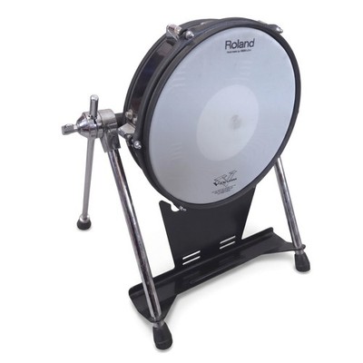 Roland KD-120 BC V-Drums Kick Trigger Pad 12'' Bass Drum Black Chrome w/ Manual