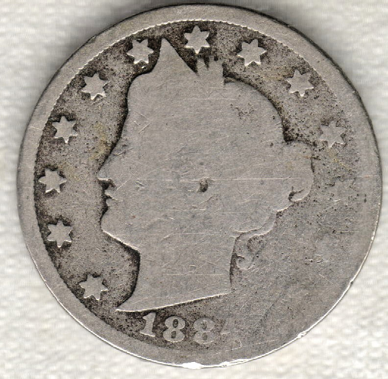 1884 Liberty Nickel Better Date