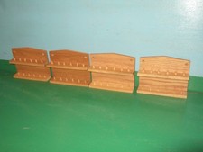 4 x 12pc Wooden Thimble Display Rack ( Pine )