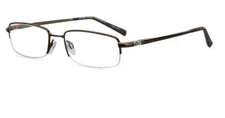 EasyTwist TurboFlex Flexible Metal Glasses - Brown Half-Rim - Authentic