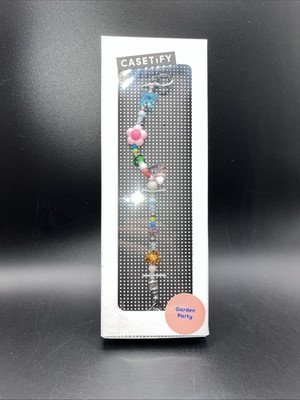 Casetify Garden Party Phone Charm Show Your Colors New In Box Flowers Beads