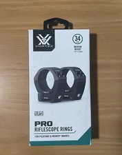 Vortex Pro Series 34mm Medium Height (1.10") Riflescope Rings PR34-M