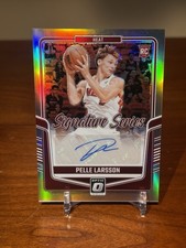 2024-25 Donruss Optic Signature Series Pelle Larsson Silver Holo Auto RC Rookie