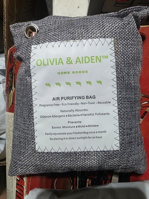2MED-OLIVIA & AIDEN-RECHARGABLE-AIR PURIFYING-CHARCOAL BAGS-ODOR CONTROL-8 AVAIL