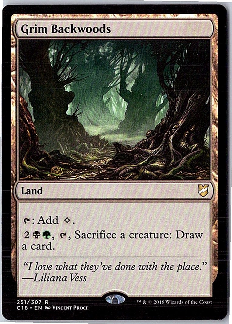 Grim Backwoods Commander 2018 251 Near Mint