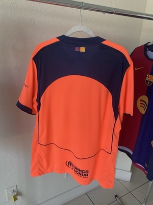 Nike FC Barcelona 2025/26 Third Jersey Orange Spotify Men's XL New