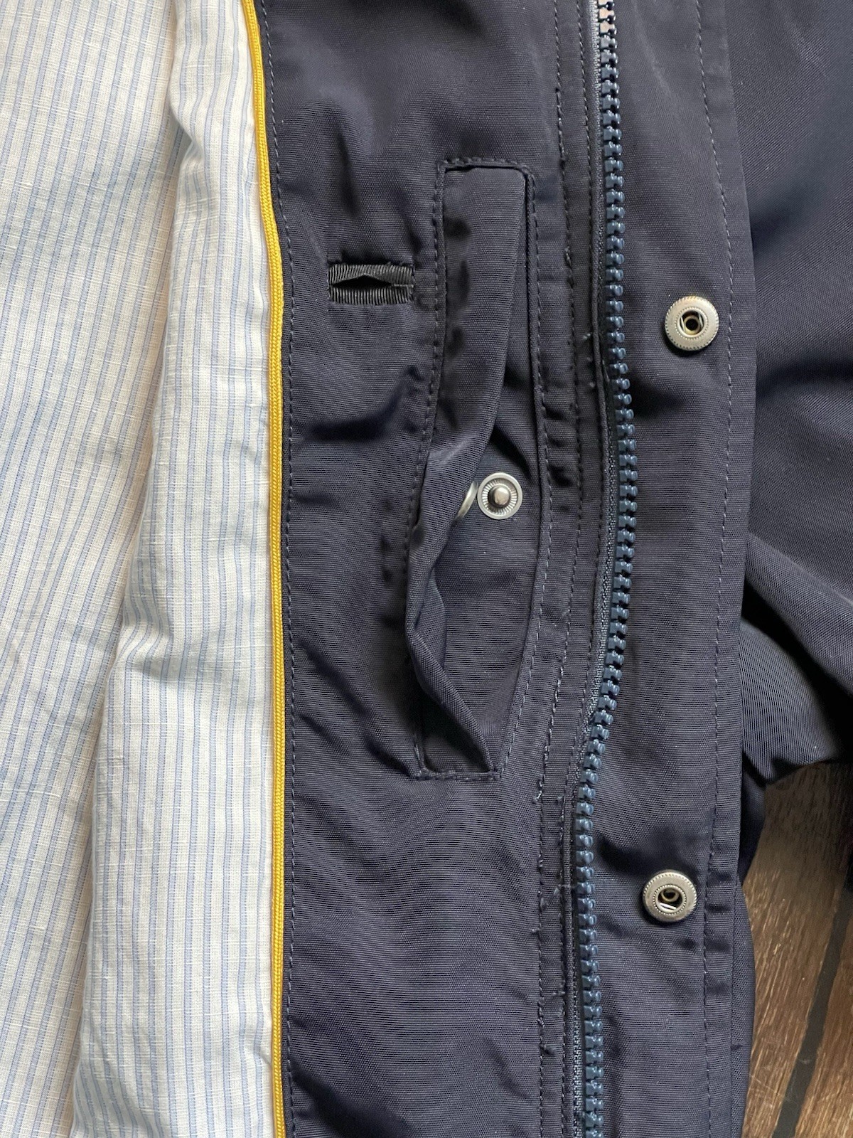 Robert Talbott Carmel Navy Jacket Wind/Water Resi… - image 13