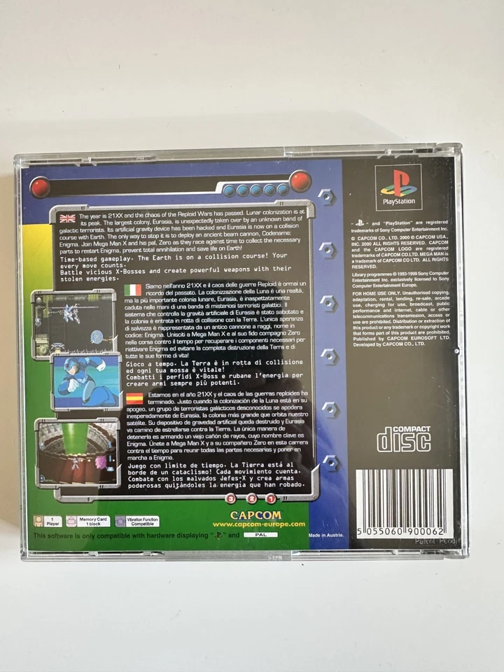 MEGAMAN X5  PSX PSONE PS1  USATO PLAYSTATION, foto 2 di 5