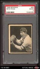 1948 Bowman #63 Pete Pihos Eagles SHORT-PRINT RC HOF PSA 2 - GOOD