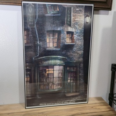 Harry Potter Flourish and Blotts Framed Art Print Poster Diagon Alley Bookshop