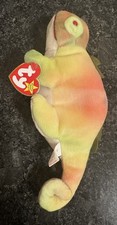 Ty Beanie Babies Iggy the Rainbow Iguana 1997 multicolor PVC Fill