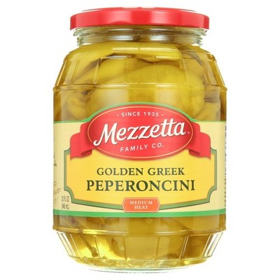 Greek Peperoncini Peppers in Brine 32 fl oz Jar Imported from Greece