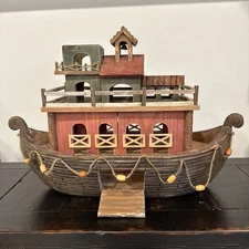 Noah's Ark Handmade In 1979 W/Folding Down Ramp, It's All Highly Detailed!