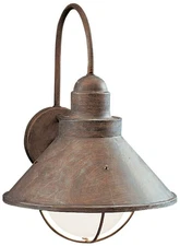 Kichler Seaside 14 1/4" High Olde Brick Outdoor Wall Light