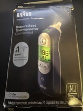 Braun ThermoScan 7 Ear Thermometer Digital Display Age Precision Black