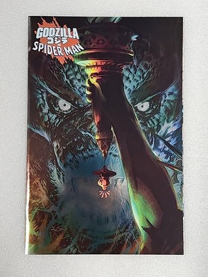 Godzilla Vs Spider-Man #1 Patrick Gleason Foil Variant Cover 2025 Comic