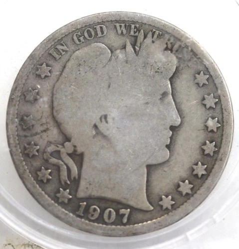 Photo of a 1907-P Barber Half Dollar from an eBay listing that sold on Jul 23, 2026