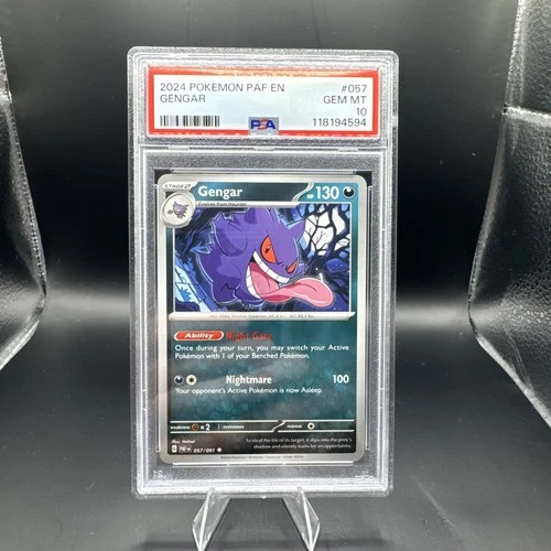 New ListingPSA 10 PALDEAN FATES Gengar #057 Pokemon